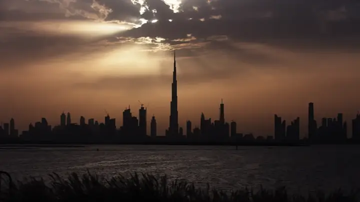 Dubai skyline international travel destination